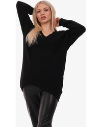YC Fashion & Style - Strickpullover Pullover mit V-Ausschnitt One Size (1-tlg) in Unifarbe - Lyst