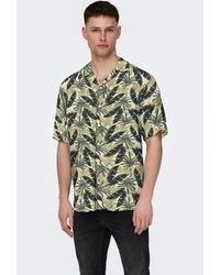 Only & Sons - Hawaiihemd ONSWAYNE LIFE AOP SS VISCOSE SHIRT NOOS - Lyst