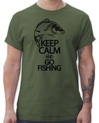Shirtracer - Keep calm and go - Angler Geschenke - Premium T- fishing shirt - angelshirts - tshirt spruch angeln - Lyst