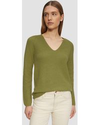 S.oliver - Longpullover Strickpullover Strickpullover Mit V-Ausschnitt Und Raglan-Ärmeln - Lyst