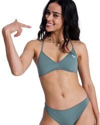 Roxy - Triangel-Bikini-Top Solid Essentials Athletic Tri - Lyst