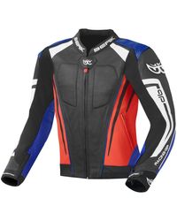 Berik - Motorradjacke Striper Evo Motorrad Lederjacke herausnehmbares Innenfutter - Lyst