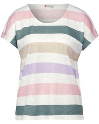 Street One - T-Shirt / Da.Top / LS_LTD QR big multicolor strip - Lyst