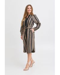 Pulz - Midikleid PZLEZIA Modernes Kleid mit Muster - Lyst