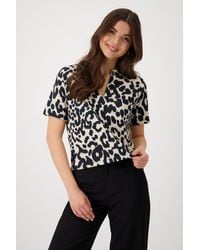 Monari - Kurzarmhemd Sweatshirt - Lyst