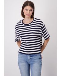 Monari - Sweatshirt mit Streifen - Lyst