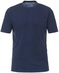 Redmond - Rundhalsshirt T-Shirt XXL pflegeleicht Piqué rauchblau - Lyst