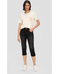 S.oliver - 7/8- Capri-Jeans Betsy / Fit / Mid Rise / Slim Leg - Lyst