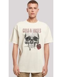 F4NT4STIC - Shirt Guns 'n' Roses Flower Skull Rock Musik Band Premium Qualität - Lyst