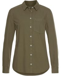 Tommy Hilfiger Hemdbluse »TJW WASHED REGULAR SHIRT« in grober Baumwollstruktur - Grün