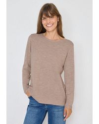 Cecil - Strickpullover Mit Rundhalsausschnitt - Lyst