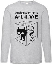 Urban Backwoods - Langarmshirt Schrödinger's Cat Is Alive Dead I Langarm T-Shirt The Big Schroedinger - Lyst