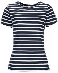 modAS - Rundhalsshirt Bretonisches shirt T-Shirt mit Streifen aus Baumwolle - Lyst