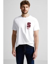 Street One Men - T-Shirt aus reiner Baumwolle - Lyst