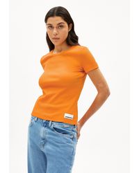 ARMEDANGELS - KARDAA -- - (Slim Fit) Ripp-T-Shirt aus Bio-Baumwoll Mix - Lyst