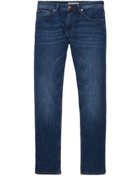 Tom Tailor - TOM TAILOR 5-Pocket-Jeans straight AEDAN blue denim - Lyst