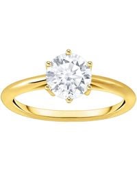 Thomas Sabo - Fingerring Schmuck Silber 925 Ring Solitär, Mit Zirkonia (Synth) - Lyst