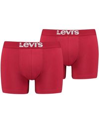 Levi's Boxer »Herren Basic Trunks 2er Pack« - Rot