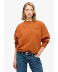 Superdry - Sweatshirt ESSENTIAL LOGO OVERDYED SWEAT - Lyst