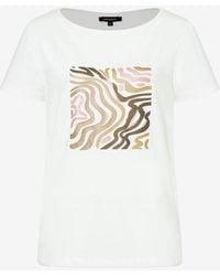 MORE&MORE - &MORE T- Shirt with Foil-Print "Weavy - Lyst