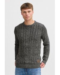 Solid - Strickpullover Sdphilemon Strickpulli Mit Zopfstrickmuster - Lyst