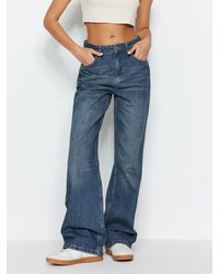 Trendyol - Loose-fit-Jeans (1-tlg) Plain/ohne Details - Lyst