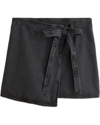 Next - Jeansrock Jeans-Wickelrock in Minilänge aus 100 % Baumwolle (1-tlg) - Lyst