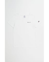 Champion - Kurzarmshirt V-Neck T-Shirt WHT - Lyst