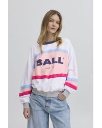 Ball - Rundhalspullover BALUCA SWEAT modisches Sweatshirt mit Logo-Print - Lyst
