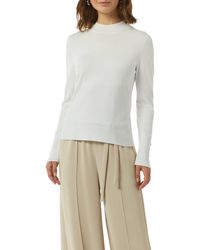 Comma, - Strickpullover mit Stehkragen - Lyst
