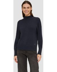 S.oliver - Stehkragenpullover Basic (1-tlg) Stehkragen, langarm, Baumwoll-Woll-Mix - Lyst