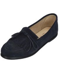 Espadrij l ́originale - Mocassin Velour Schnürschuh Bleu Fonce - Lyst