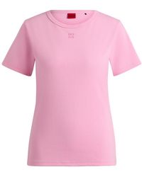 HUGO - T-Shirt Deloris 10258222 01, Medium Pink - Lyst