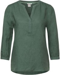 Street One - Langarmbluse LS_Solid Splitneck blouse w ga - Lyst