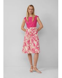 S.oliver - Minikleid Ärmelloses Kleid aus Baumwollmix mit ausgestelltem Rock - Lyst