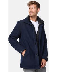 INDICODE - Wollmantel Brittany mit wattierter Innenjacke und Zippertaschen - Lyst