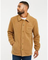 Threadbare - Fleecejacke THB Fleece Button Through Borg Alfred (1-St) mit Brusttasche - Lyst