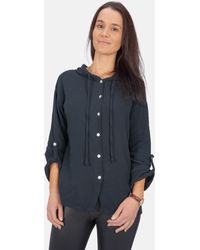 Seasons of April - Hemdbluse Musselin Camila 100% Baumwolle Musselinbluse - Lyst