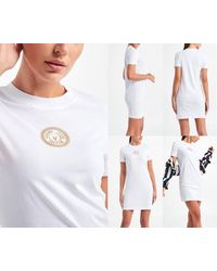 Versace - T- COUTURE V LOGO Shirt-Kleid Dress Minikleid Ball Beach Job Part - Lyst