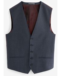 Next - Anzugweste Signature Slim Fit Weste aus Marzotto Stoff (1-tlg) - Lyst