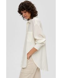 S.oliver - Langarmbluse Bluse in Oversize-Look - Lyst