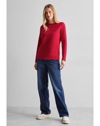 Cecil - Langarmshirt aus Baumwolle mit Stretchante - Lyst
