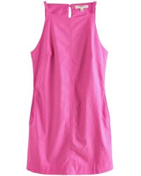 Next - Minikleid Ärmelloses Mini-Stretchkleid aus Leinengemisch (1-tlg) - Lyst