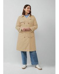 S.oliver - Trenchcoat Outdoor-Mantel Trenchcoat Mit Streifen-Futter - Lyst