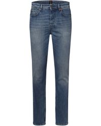 BOSS - Tapered-fit-Jeans Taber BC-C Bright - Lyst