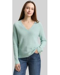 Tom Tailor - Strickpullover Pullover & Strickjacken Strickpullover Mit V-Ausschnitt - Lyst