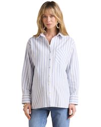 Envie de Fraise - Langarmhemd Gestreifte Bluse für Schwangerschaft und Stillzeit - Lyst