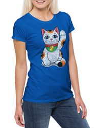 Urban Backwoods - Print- VI T-Shirt Cat Katze Winkekatze Maneki-Neko - Lyst