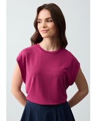 Jimmy Key - Gerade geschnittenes ärmelloses Strick-T-Shirt aus Modal mit Rundhalsa - Lyst