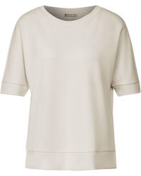 Street One - Kurzarmshirt LTD QR silk look shirt - Lyst